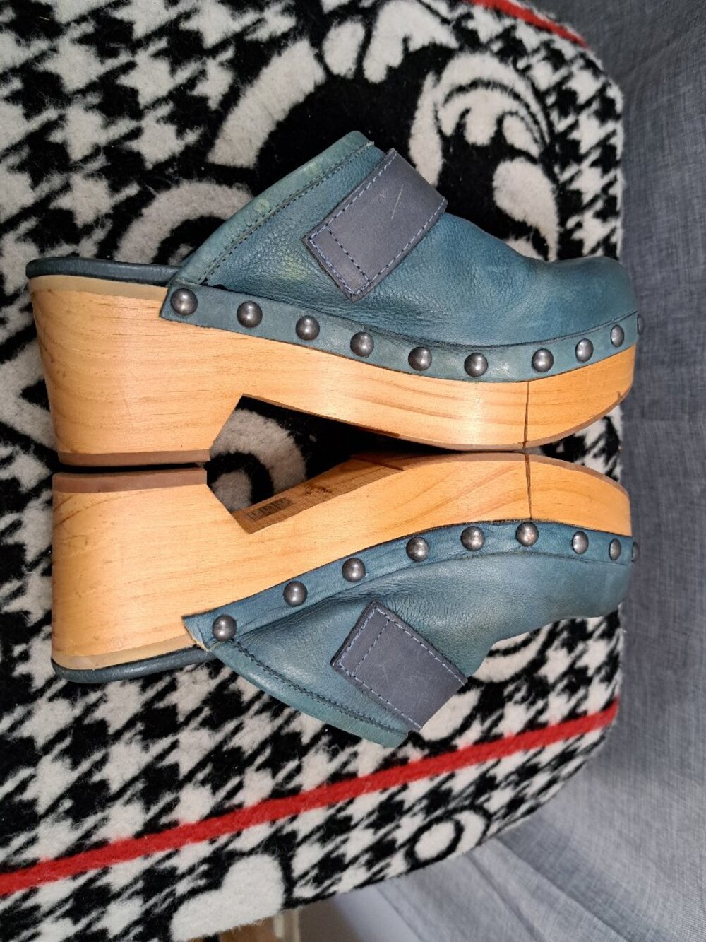 Women Free People Culver City Clogs Leather Green US size 8.5 or 9 - Picture 8 of 14